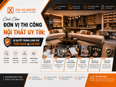 Cách chọn đơn vị thi công nội thất uy tín: bí quyết tránh lãng phí thời gian và chi phí