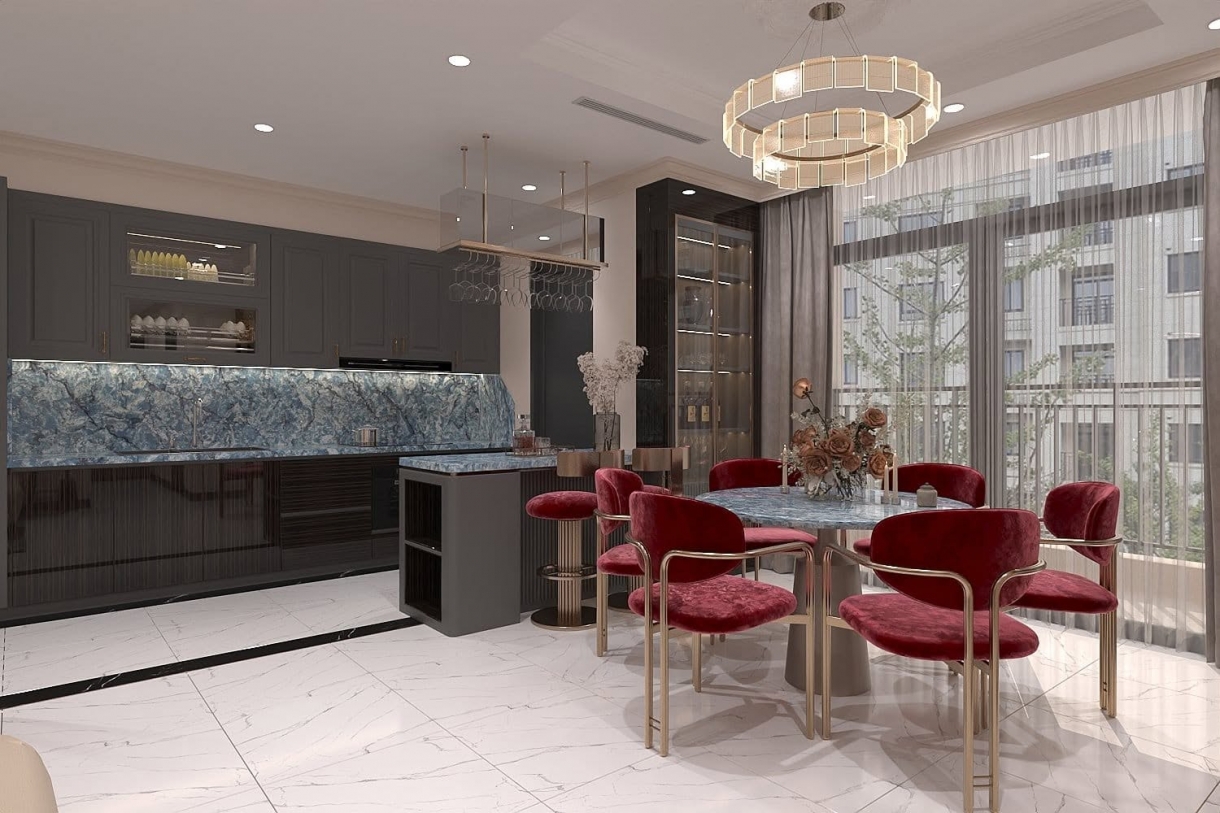 NỘI THẤT CĂN HỘ VINHOMES 3 PHÒNG NGỦ