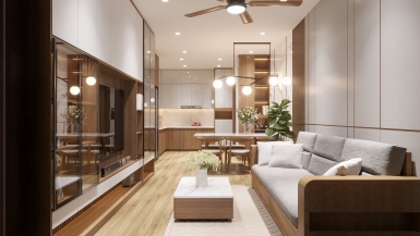 NỘI THẤT CĂN HỘ 3 PHÒNG NGỦ QUẬN 12