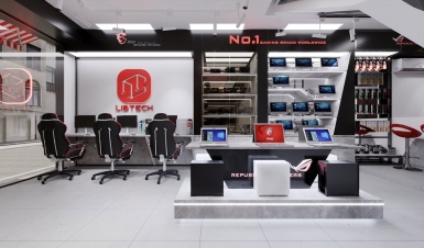 NỘI THẤT CỬA HÀNG MÁY TÍNH LIBTECH PHÚ NHUẬN