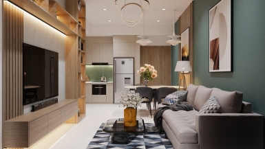 NỘI THẤT CĂN HỘ 2 PHÒNG NGỦ SAFIRA KHANG ĐIỀN QUẬN 9