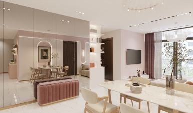 NỘI THẤT CĂN HỘ VINHOMES P4 